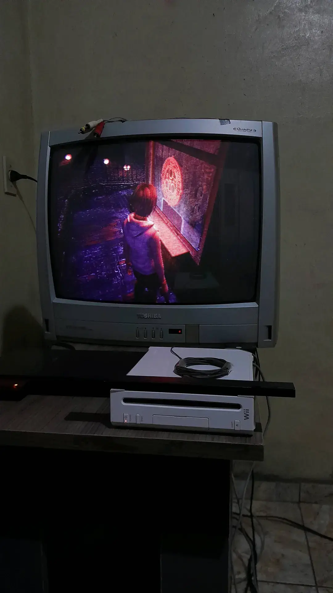 fotos do silênt hill 3 na tv crt #silenthill3 #silenthill #heathermanson #ps2 #ps2games #survivalhorror