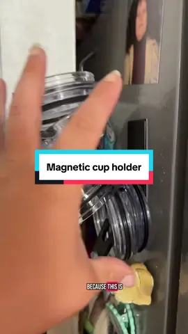 Magnetic Tumbler holder is a small kitchen space saver #tumblers #smallspace #magnetic #kitchenstorage #cups 