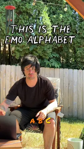 The emo alphabet  - don’t forget #emo