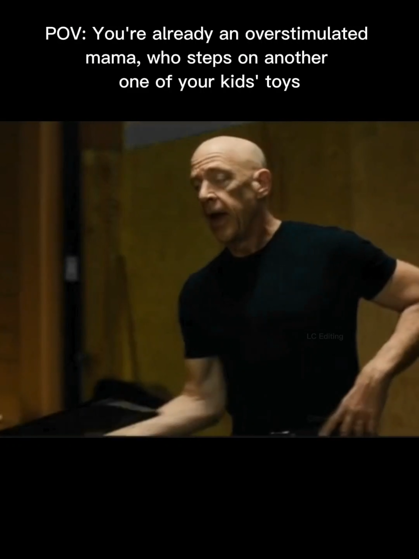 You try to remain calm but man stepping on those toys every second hurts like crazy! #momhumor #momlife #toddlermom #overstimulatedmom #relatable 
