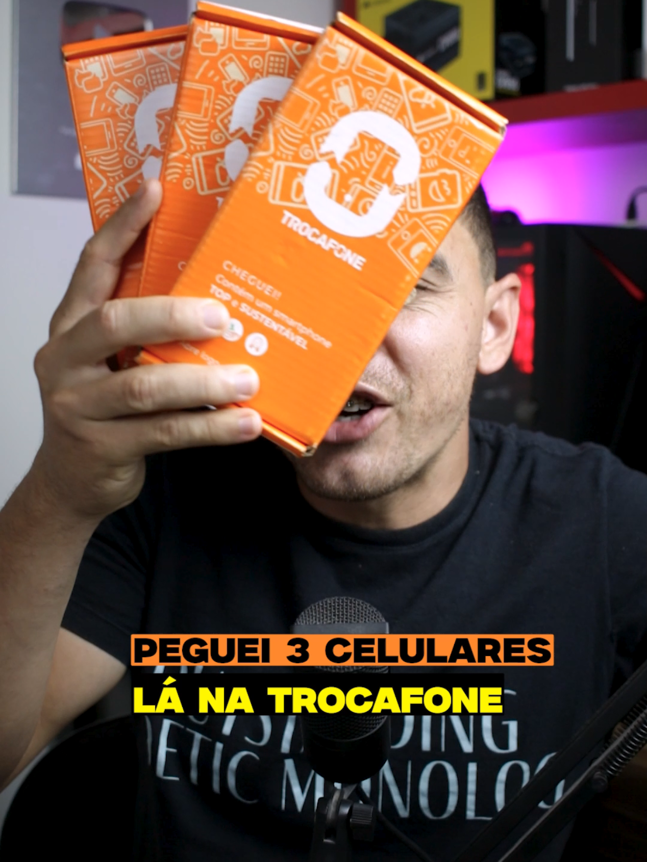 3 celulares lá da @Trocafone. iPhone 13, Galaxy S22 Plus e Galaxy A14.  #smartphone #stanleyribeiro #tecnologia 