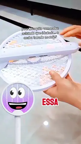 Raquete Mata Mosquito Elétrica com luz UV  #eletronicos #mosquitos 