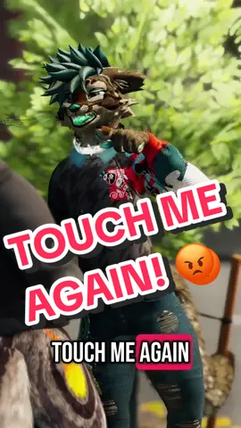 Don’t mess with Levi! He’s a real tough-guy 😠 #vrchat #furry #gettoknowme #furrytiktok #3dmodeling #vrcfurry #relationships 