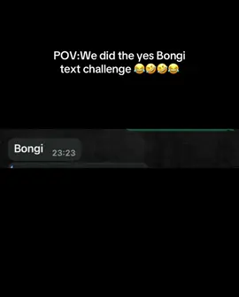 We did the yes Bongi text challenge 🤣😂🤣at first wifey was like who is Bongi 🤨🤔😡it was about to go down 🤞🏽🤣😂 #fypシ゚viral #fyp #hubbywifey #yesbongi #mrmoloto #tiktokchallenge #tiktokcouple 