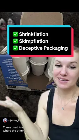 Shenanigans. #shrinkflation #skimpflation #deceptivepackaging 