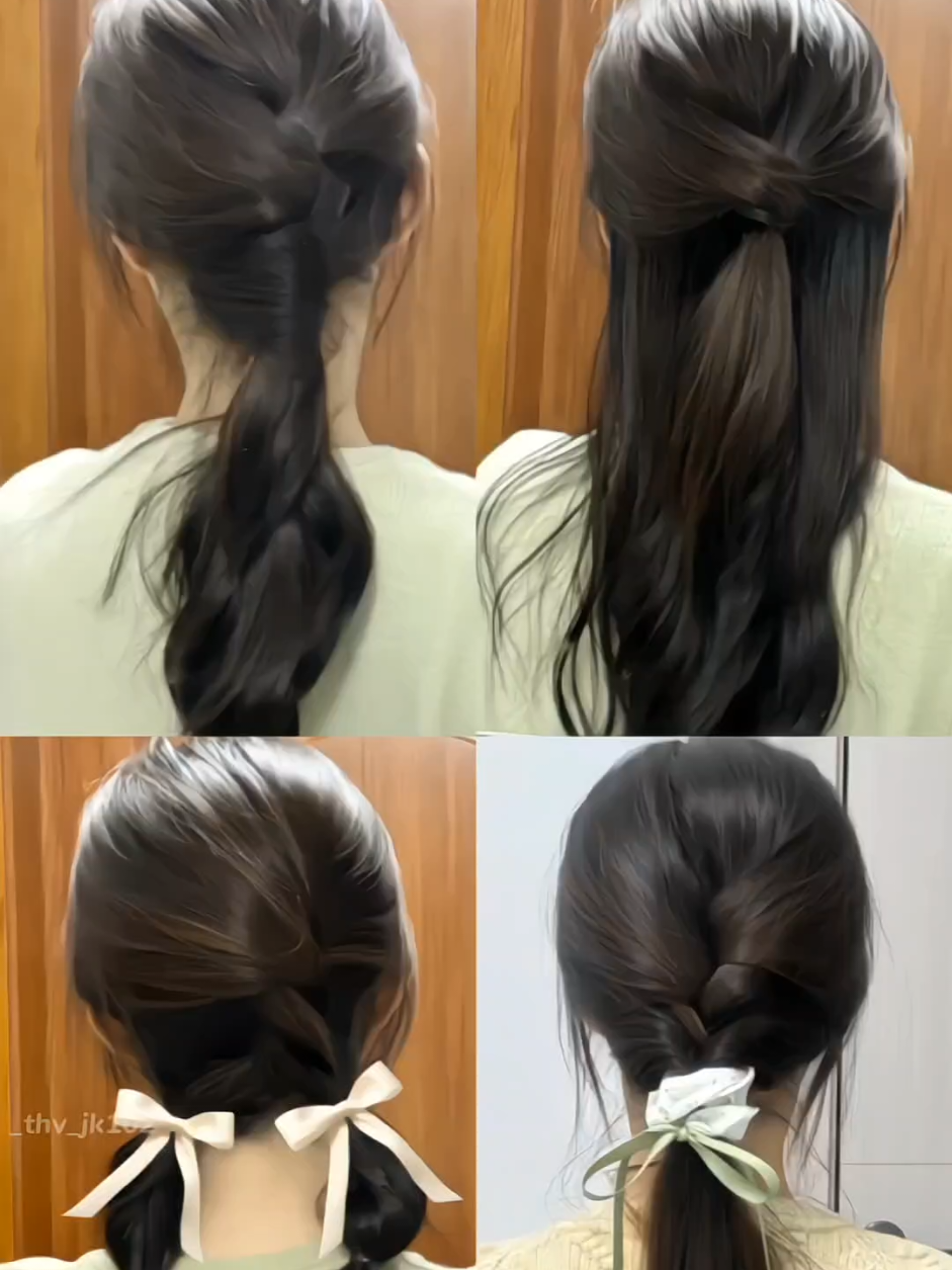 4 kiểu tóc siêu xinh và đơn giản cho các chị em.🌷✨️ #kieutocdethuong #goctocdep  #kieutocdongian #goclamdep #tocdepmoingay #xinhdep #tocxinhmoingay #toc #tocnu #kieutocdep #tocdep #fypシ゚ #xh #tiktok #viral #thinhhanh 