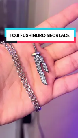 It looks too good 🔥 #fyp #foryou #anime #jjk #jujutsukaisen #toji #tojifushiguro #necklace #jewlery #tiktokshop #animemerch #fyppppppppppppppppppppppp 