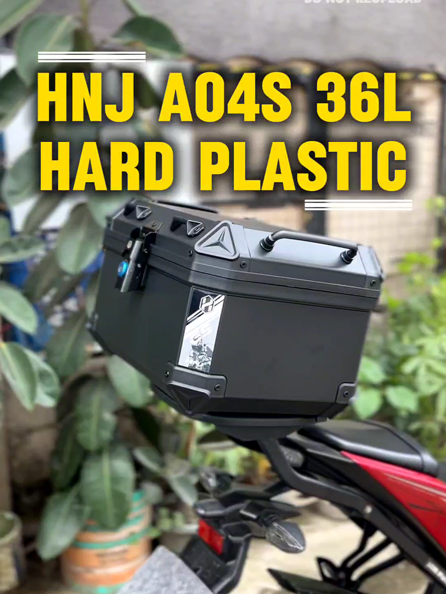Mas magaan ito kumpara sa mga alloy top box!  #topbox #topboxformotorcycle #motorcycletopbox #hardplastictopbox 