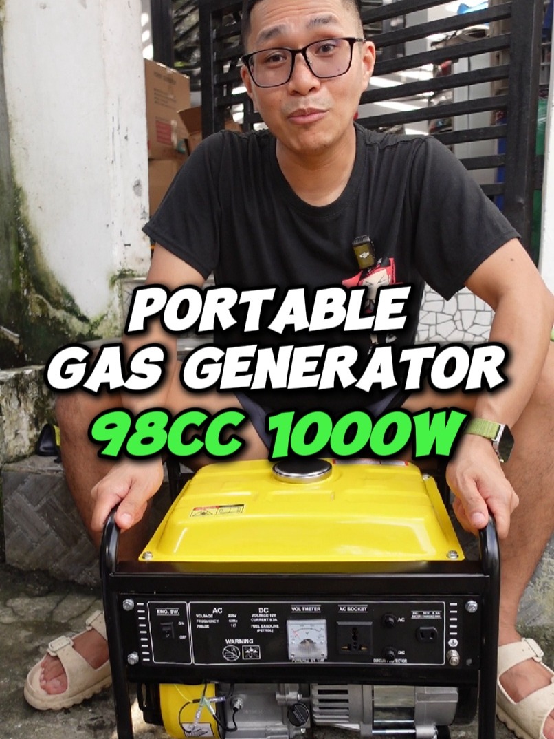 FINALLY, A GENERATOR NA LEGIT AT AFFORDABLE - 4 Stroke 98CC Gas Generator 1000W #homecarefinds #generator #powerstation #backup #emergency #bagyo #brownout #farm #resort #gasgenerator #gadgetfinds #tech