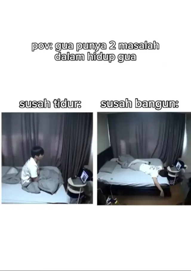 Gw banget tuh 😂 #masalah #hidup #gw #susah #tidur #dan #bangun