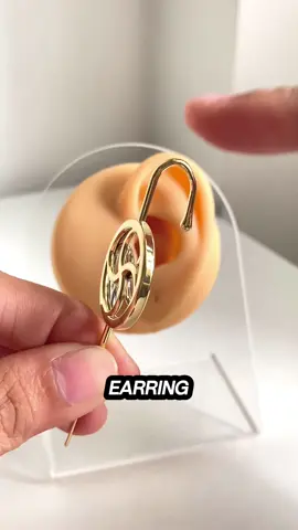 How to wear our Kinetic Loop helix hook earring #jewelry #earrings #accessories #fyp 