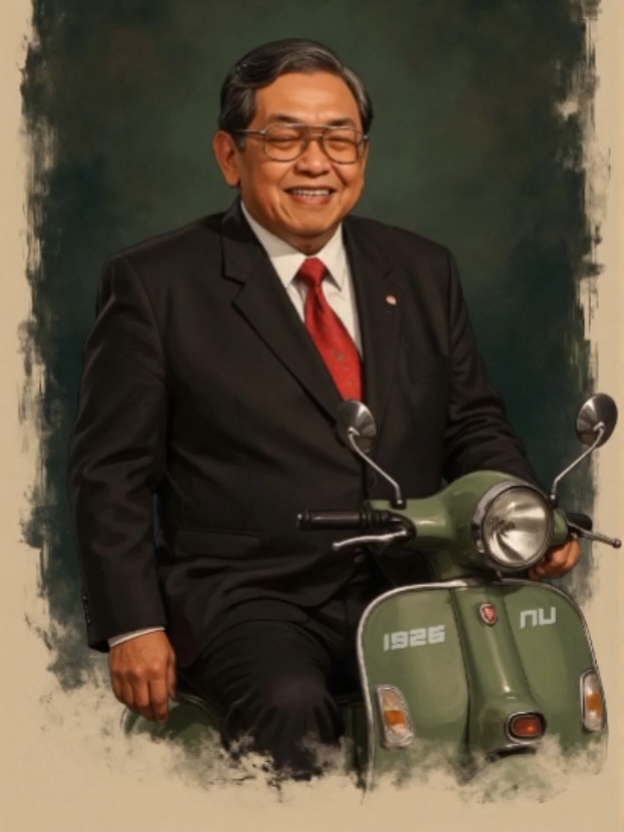 Orang kecil harus jadi subjek, bukan korban politik. Gus Dur melihat bahwa dalam praktik politik, rakyat kecil sering hanya dijadikan alat: dimobilisasi, dijanjikan, lalu dilupakan. Ia sangat menentang politik yang menjadikan rakyat sebagai objek penderita. Sebaliknya, ia ingin rakyat menjadi subjek aktif dalam menentukan arah bangsa. Sebagai presiden, Gus Dur menunjukkan keberpihakan pada rakyat kecil: menaikkan anggaran pendidikan pesantren, memberi ruang pada kelompok adat, dan memperkuat program ekonomi mikro. Ia tidak segan menghadiri forum rakyat dan mendengarkan langsung keluhan mereka. Bagi Gus Dur, ukuran moralitas kekuasaan terletak pada bagaimana ia memperlakukan rakyat kecil.  Jika kekuasaan hanya mengurus elite, maka ia kehilangan legitimasi. Politik harus memuliakan yang hina, menguatkan yang lemah, dan menyuarakan yang dibungkam. #gusdur #gusdurian #nahdliyin #nahdlatululama #nu #aswaja #vespa 