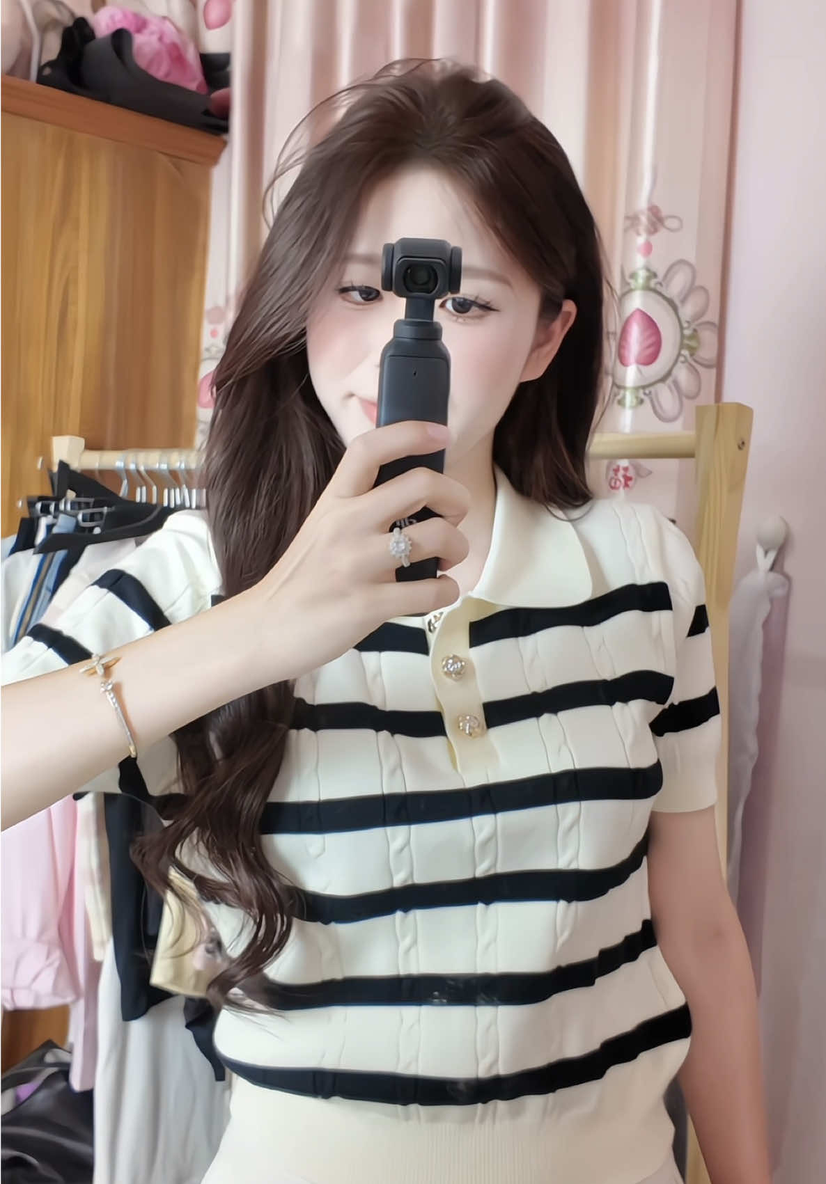 👆🏻🛒🛍️ #aolendetkim #outfit #thoitrangnu #viral #xuhuong 