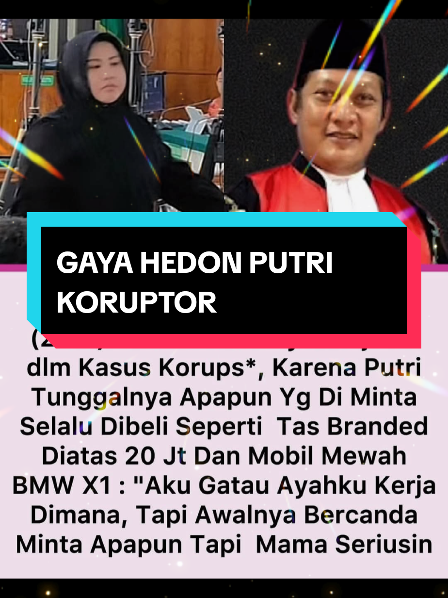 Gaya hidup hedon Nadya Rovin Puti, putri dari terdakwa kasus korupsi Novin Karmila, membuat majelis hakim Pengadilan Tindak Pidana Korupsi (Tipikor) pada Pengadilan Negeri Pekanbaru terkejut dan geleng-geleng kepala. Pada usia 20 tahun, Nadya telah menikmati berbagai fasilitas mewah seperti mobil BMW X1 dan barang-barang bermerek yang dibelikan oleh ibunya, seorang pegawai negeri sipil (PNS). Sebagai anak tunggal, Nadya mengaku sering dipenuhi permintaannya oleh sang ibu. Ia sebelumnya telah memiliki mobil Honda Civic Turbo yang dibeli saat berusia 17 tahun, namun dijual karena alasan kenyamanan. Mobil BMW X1 seharga Rp850 juta dibeli pada Agustus 2024, untuk menunjang aktivitas perkuliahannya di Jakarta. 