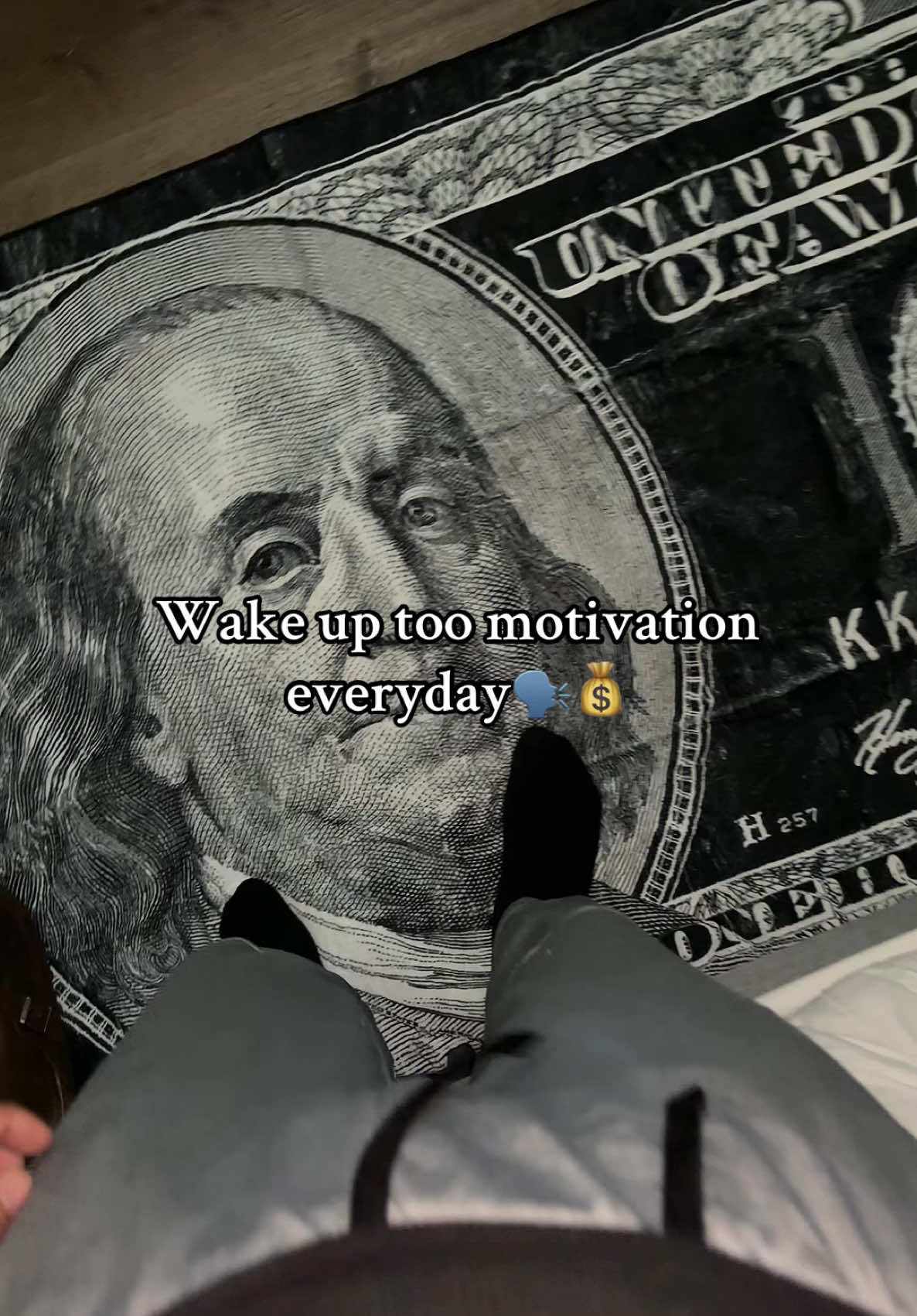 I love sleeping on 100s#moneycarpet#carpet#coolrug#rug#roomdecor#tiktokmademebuyit #hustle#motivational #motivation
