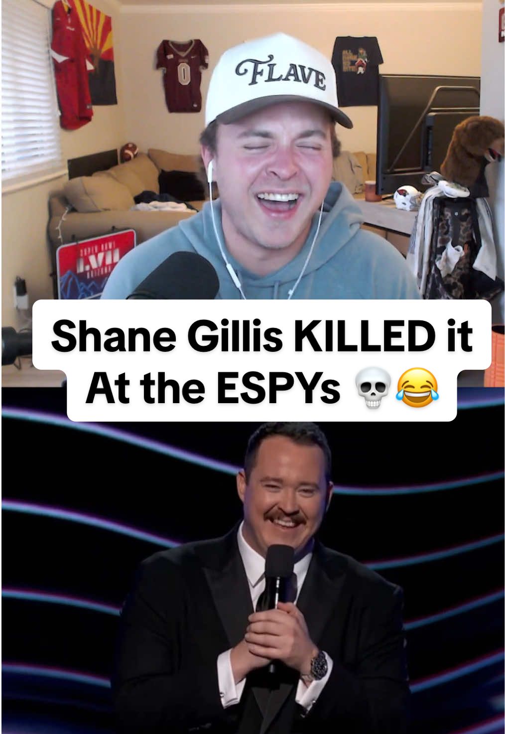Shane Gillis first & last time hosting the ESPYs😂💀 reacting to his opening monologue #espys #shanegillis #sports #espn #funny #comedy #football #nfl #espyawards #CollegeFootball #NBA #fyp #reaction #collegefootball #comedytiktok 