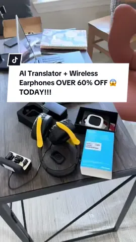 I can’t believe this is under $25 right now 😱 The ERAZER XF38 isn’t just a sleek wireless earphone set—it’s also an AI-powered translator! Perfect for travelers, language learners, and anyone who loves tech. 💥 Over 60% OFF 🚚 Free shipping over $50 🎁 Makes a great gift idea under $30 Link on my showcase—tap the orange cart! #TechTok #EarbudsSale #GadgetFinds #WirelessEarphones #TranslatorDevice #BackToSchool #GiftGuide #TravelMustHave #FYP #tiktokshop 
