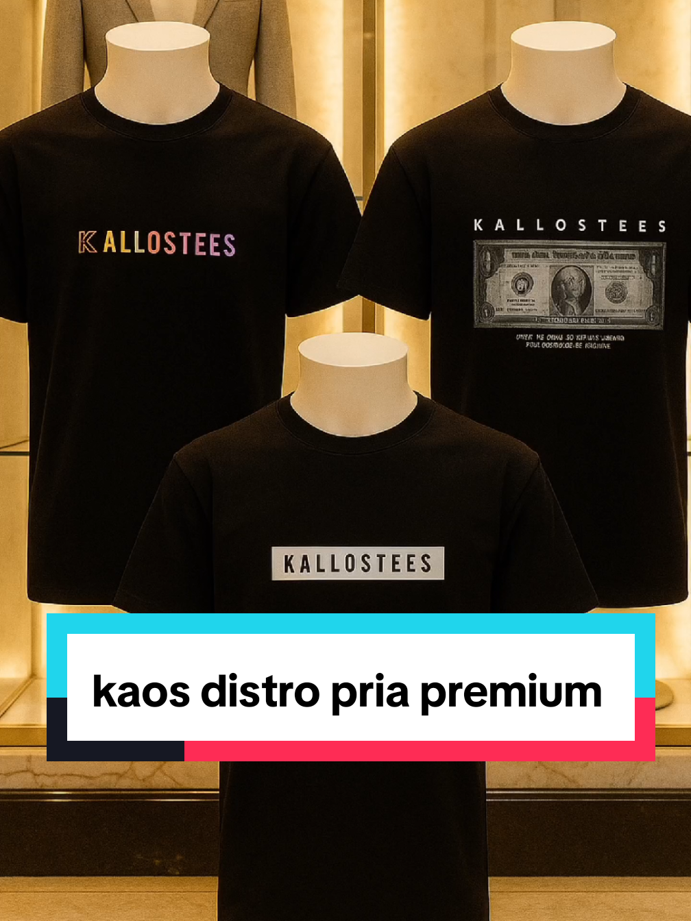PAKET 3 Kaos Kallostees Baju Distro Hitam Pendek T-Shirt Combed Baju Pria Unisex#wibgajian #kaos #kaospria #kaosdistro #kaospremium 