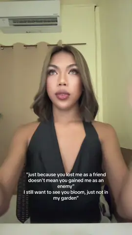 No hate, just distance.