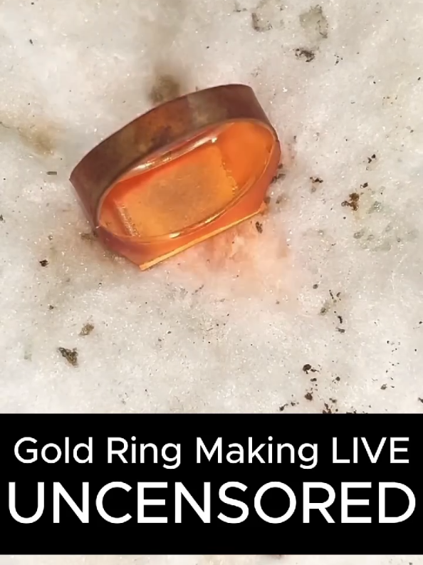Gold Ring Making LIVE Uncensored  #ringmaking #goldring #gold #goldrings #rings #wedding 