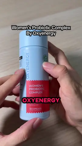 NEW Women's probiotic by Oxyenergy. Specially for women to support sensitive-part health. Comes with 30 capsules that contains 60 billion CFU probiotics, cranberry extract, cinnamon powder and inulin as well. Halal certified.   #probioticsforwomen #oxyenergy #womenprobiotic #supplement #probiotic
