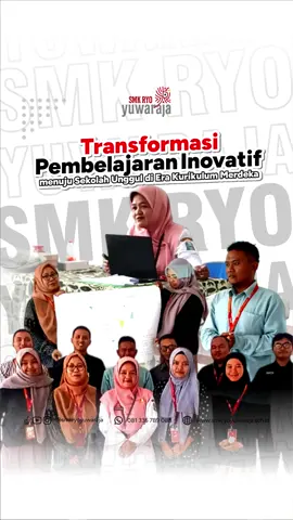 Transformasi Pembelajaran Inovatif Menuju Sekolah Unggul di SMK Ryo Yuwaraja Yuk, intip bagaimana SMK Ryo Yuwaraja bertransformasi! Kami mengusung pembelajaran inovatif di era Kurikulum Merdeka untuk mewujudkan Sekolah Unggul. Dengan pendekatan yang berpusat pada siswa, kami mendorong kreativitas, pemikiran kritis, dan pengembangan keterampilan yang relevan dengan dunia kerja. Setiap hari adalah kesempatan untuk belajar hal baru, berkolaborasi, dan berinovasi. Mari bergabung dan rasakan sendiri pengalaman belajar yang dinamis dan inspiratif di SMK Ryo Yuwaraja! 📸 Yuk intip keseruannya! 📎 SMK RYO YUWARAJA www.smkryoyuwaraja.sch.id | Generasi BRILIAN #smkryo #smkryoyuwaraja #SMKRyoYuwaraja #SekolahHebat #MomenBersama  