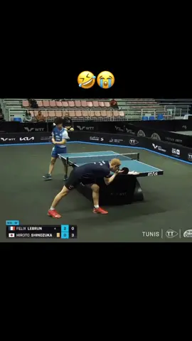 Playing without opponent🤣(via WTT)#xuhuong #tabletennis #pingpong #funnyvideos 