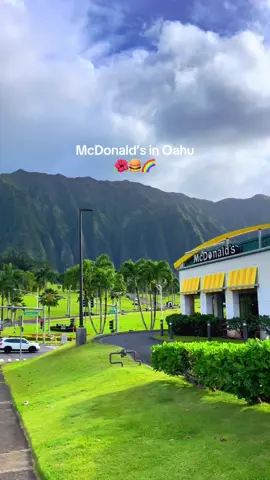 Is this the most beautiful McDonald’s you’ve ever seen? 😍 📍47-250 Hui Iwa St. Kaneohe, HI 96744 #hawaii #hawaiitiktok #oahu #mcdonalds #beautifulplaces #beautifulview #fyp 