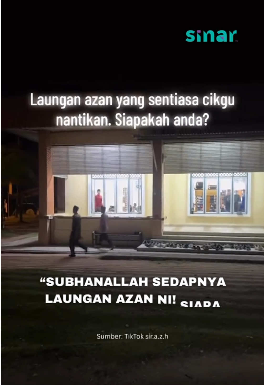 Subhanallah tenang je dengar suara adik yang laungkan azan ni! Merdu betul 🥹💜  Sumber: TikTok sir.a.z.h #SINARKongsi #SINARMuzikRetroTerbaik #fyp #foryou #foryoupage #azan #viral 