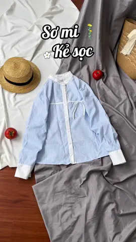 Sơ mi thanh lịch nhưng vẫn có điểm nhấn #áo #aosominu #aoxinh #aosomidaitay #aokieuhottrend #outfitideas #xuhuong 