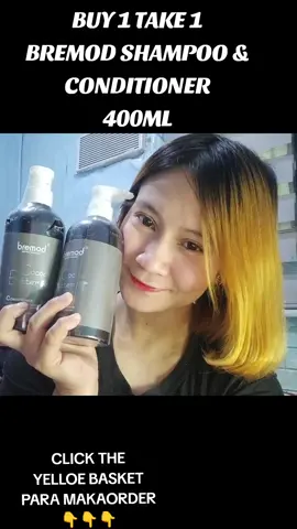 BUY 1 TAKE 1 BREMOD SHAMPOO & CONDITIONER 400ML SOBRANG BANGO AT NAPAPALAMBOT AT SHINY HAIR KAYA CLICK THE YELLOE BASKET PARA MAKAORDER#bremod #BREMOD #bremodpremiumph #bremodhaircolor #bremodshampooandconditioner #shampoo #SHAMPOO #conditioner #CONDITIONER #viraltiktok #viralvideo #viral #trendingnow #trendingsound #trendingtiktok #viralvideos #virall 