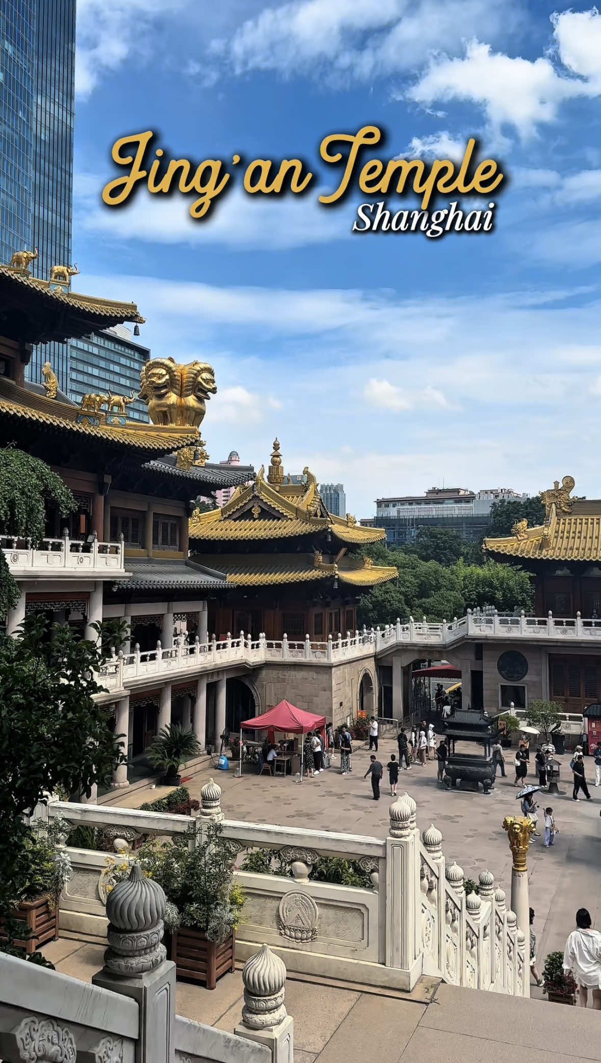 📍Jing’an Temple,Shanghai☀️ . . . . . . . . . . . . #china#shanghai#travelchina#travel#travelcouple#traveladdict#travelblogger#discovershanghai#chinatravel#discoverchina#shanghaichina#visitshanghai#travelshanghai#travelreels#reels#shanghaicity#jingantemple#temple#jingan#traveltiktok 
