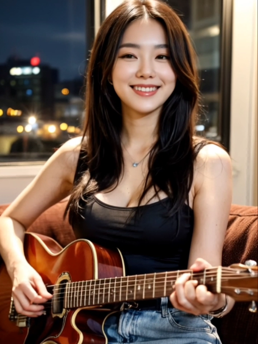 🎵明日への希望 #guitar #ギター女子 #beautifulgirl #ai美女 
