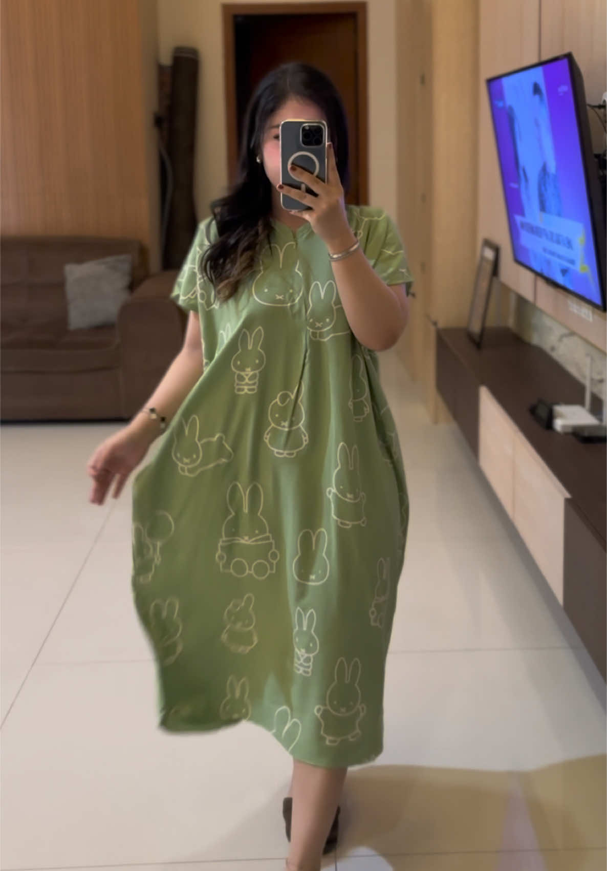 New Motif kode Bunny😍 Super nyaman buat solan salin dirumah motifnya lucu dipakai makin bikin cantik ayang😍 Busui, Ld130 Pb115 Bb 40-95kg🔥 #daster #dasterviral #fyp #tiktok #promo 