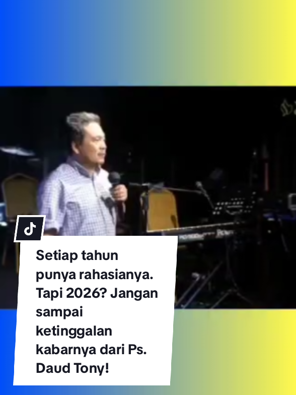 🔥Setiap tahun punya rahasianya. Tapi 2026? Jangan sampai ketinggalan kabarnya dari Ps. Daud Tony! #apayangakutahu  #PsDaudTony #2026  #akhirzamansiapsiaga  #jagaiman 