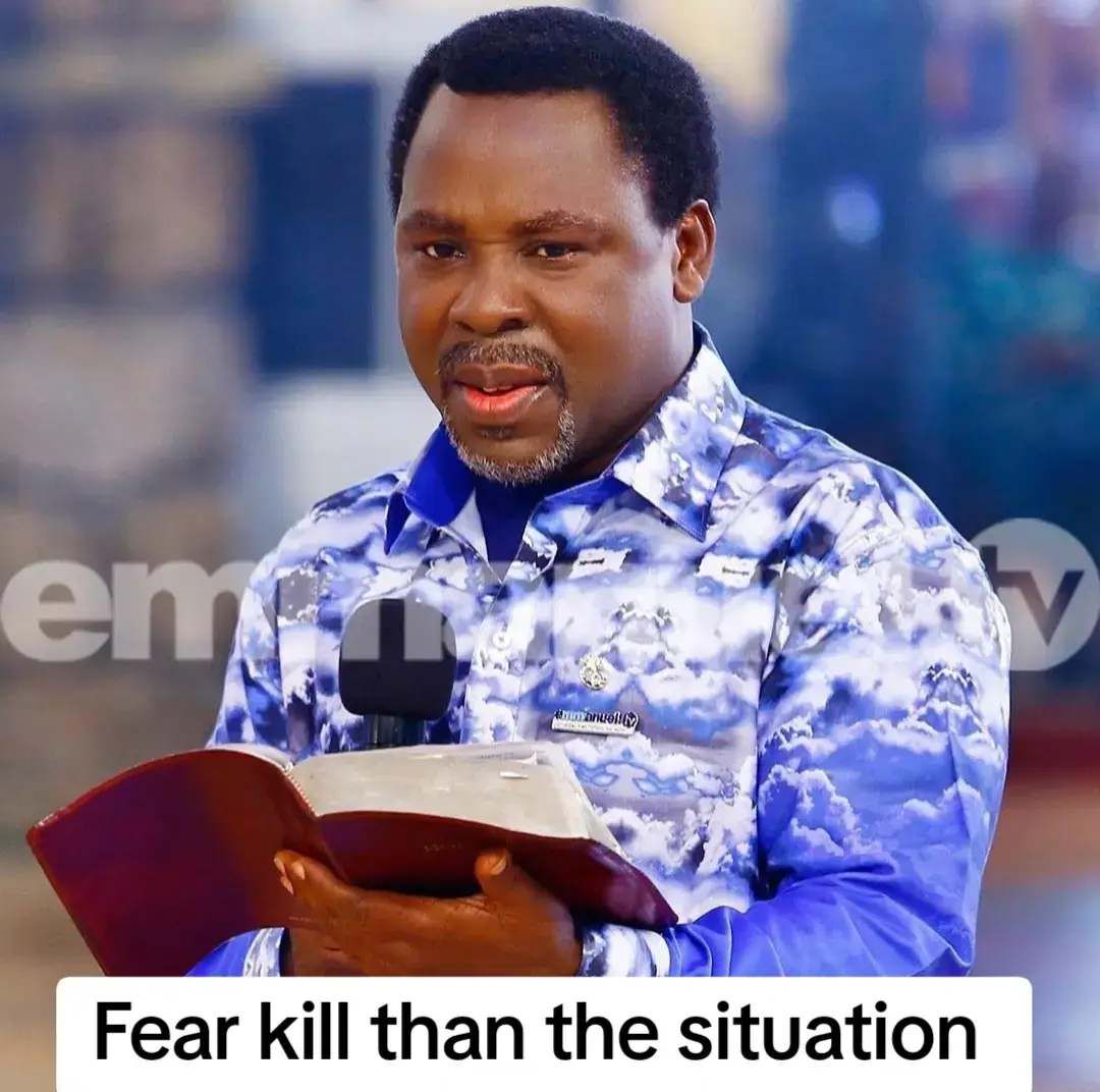 Fear is a more descriptive enemy than satan himself. Prophet TB Joshua #TBJoshuaLegacy#tbjoshuaquotes  #emmanueltv #servantofGod #SCOAN 