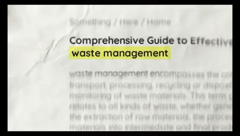Waste Management  Disclaimer:For School purposes only! #CapCut #fyp#fyppppppppppppppppppppppp#creatorsearchinsights#Waste