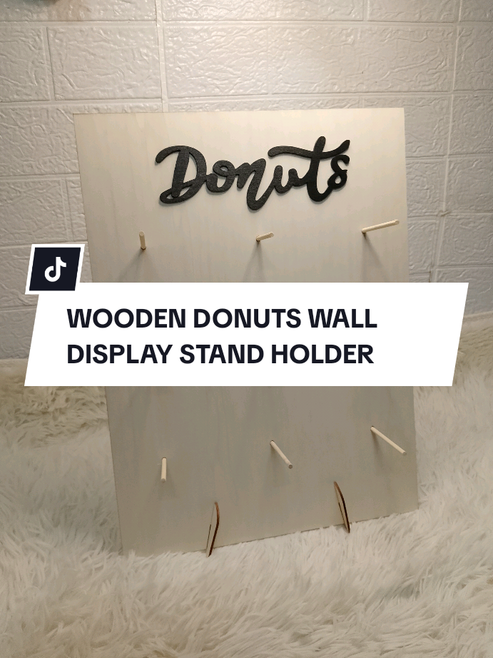 WOODEN DONUTS WALL DISPLAY STAND HOLDER !! Perfect for all occasions!! #woodendonutstand #standholder #donutsholder 