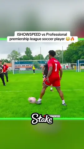 ISHOWSPEED vs Professional premiership league soccer player 😳🔥 #Speed #ishowspeed #europe #speedclips #ishowspeedclips #kaicenat #irl #europetour #ishowspeedeuropetour - speed or ishowspeed irl stream in europe tour - ishowspeed live in poland #poland #🇵🇱 #football #Soccer #PremierLeague 