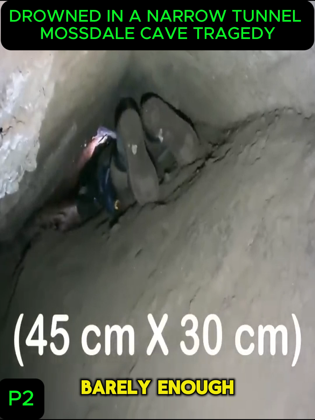 Drowned in a narrow tunnel _ Mossdale Cave Tragedy