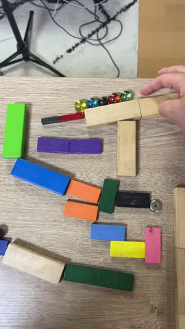 Marble chain reaction on a table #marblerun #rubegoldberg #rubegoldbergmachine #dominos #ピタゴラスイッチ #asmr 