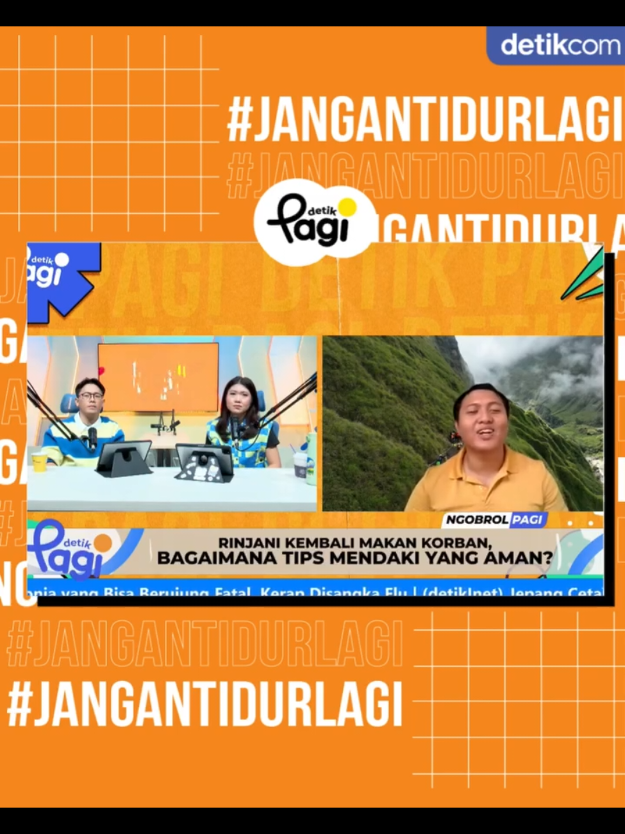 Terimakasih @detikcom  udah undang saya,. Titik Tertinggi Dalam sebuah pendakian bukan berada di puncak, tapi ketika kita pulang dengan selamat itu adalah titik tertinggi dalam sebuah pandakian #rinjani #lombok 