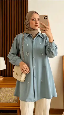 KINAYA PAYET BLOUSE SHAKILLA KEMEJA ATASAN #kemejawanita 