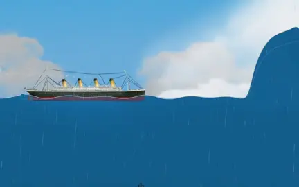 Testing ship physics in open water. Will it stay afloat? #shipwreck #shipsimulator #floatingsandbox #watersimulation #physicsgame       