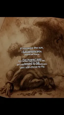 Icarus . . . . . . #fyp #viral #poem #poetry #drawing #icarus #lover #cinematic 