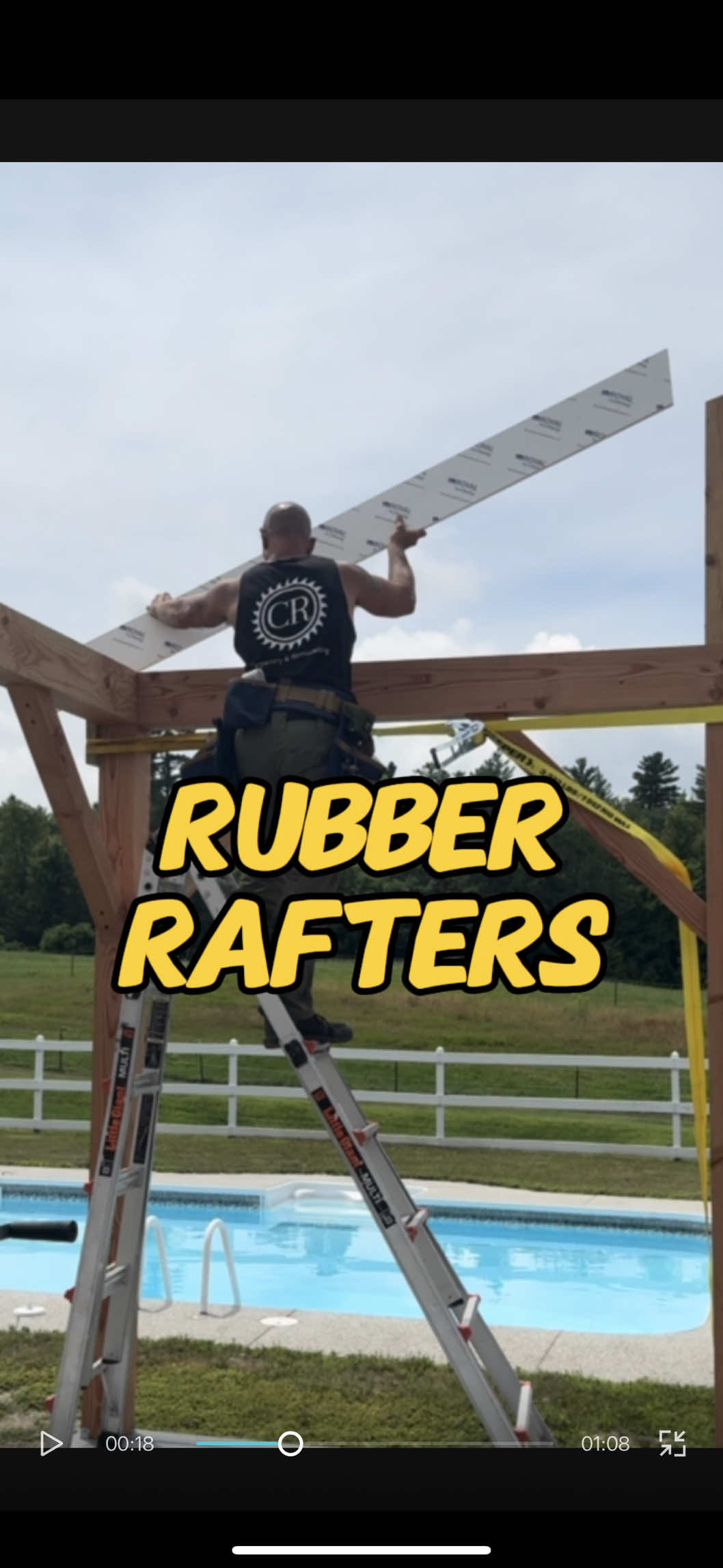 Expensive rafters require templates. #remodel #construction #homerenovation #bathroom #howto #tools #DIY      