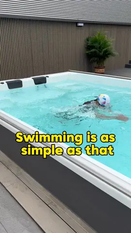 Swimming is as simple as that #swimspa #endlesspool #swimmingpool 
