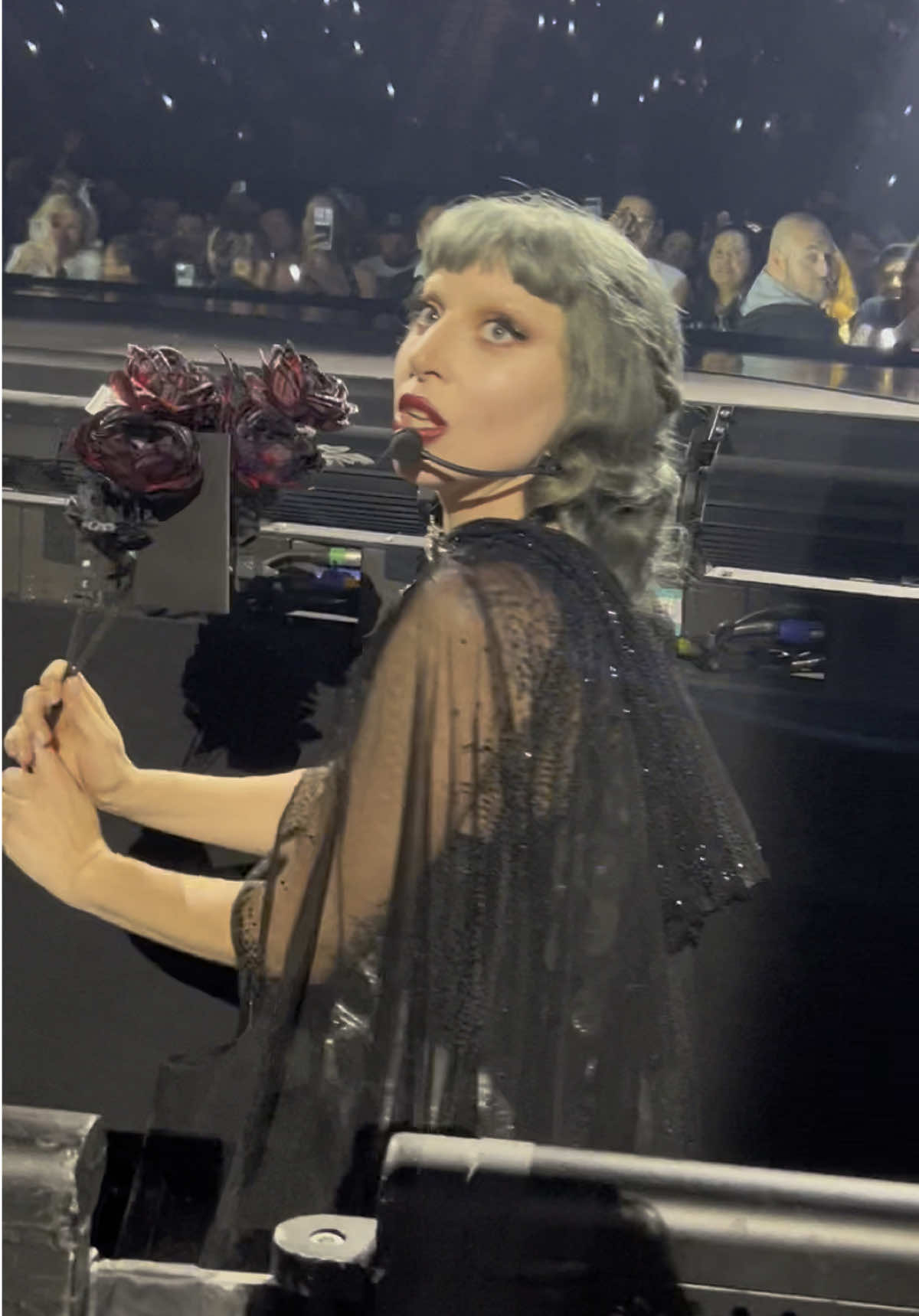 Vanish Into You 🤍 I cannot believe she got this close to us 😭 #ladygaga #mayhem #mayhemball #mayhemballtour #ladygagalive #piano #vanishintoyou #openingnight #vegas @ladygaga 