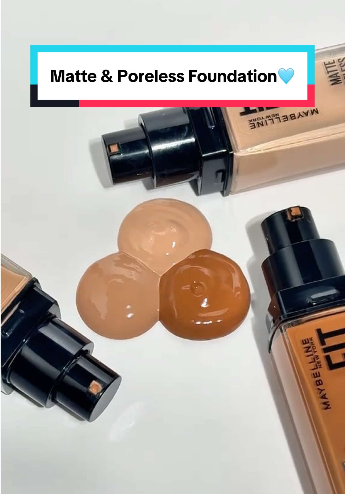 Satisfying swipe. Seamless blend.🙂‍↕️🙌🏻 Fit Me gives you 16H flawless matte finish, minus the shine — with SPF 22 too! 💅 #maybelline #maybellinemy #maybellinemalaysia #maybellinefitmemattefoundation #FYP  #foundation #mattefoundation #oilcontrol #foroilyskin #foracneskin #forsensitiveskin #blurredpores #naturalmattefinish #foundationswatch #fullcoverage