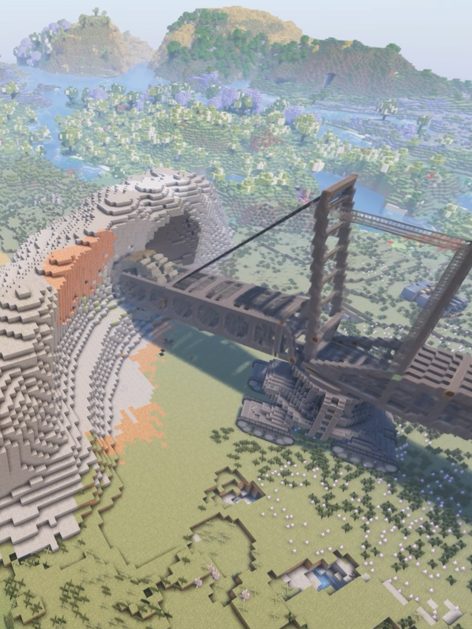 Working bagger 293 in minecraft, FULL VIDEO + TUTORIAL ON MY YT CHANNEL #fyp #Minecraft #createmod